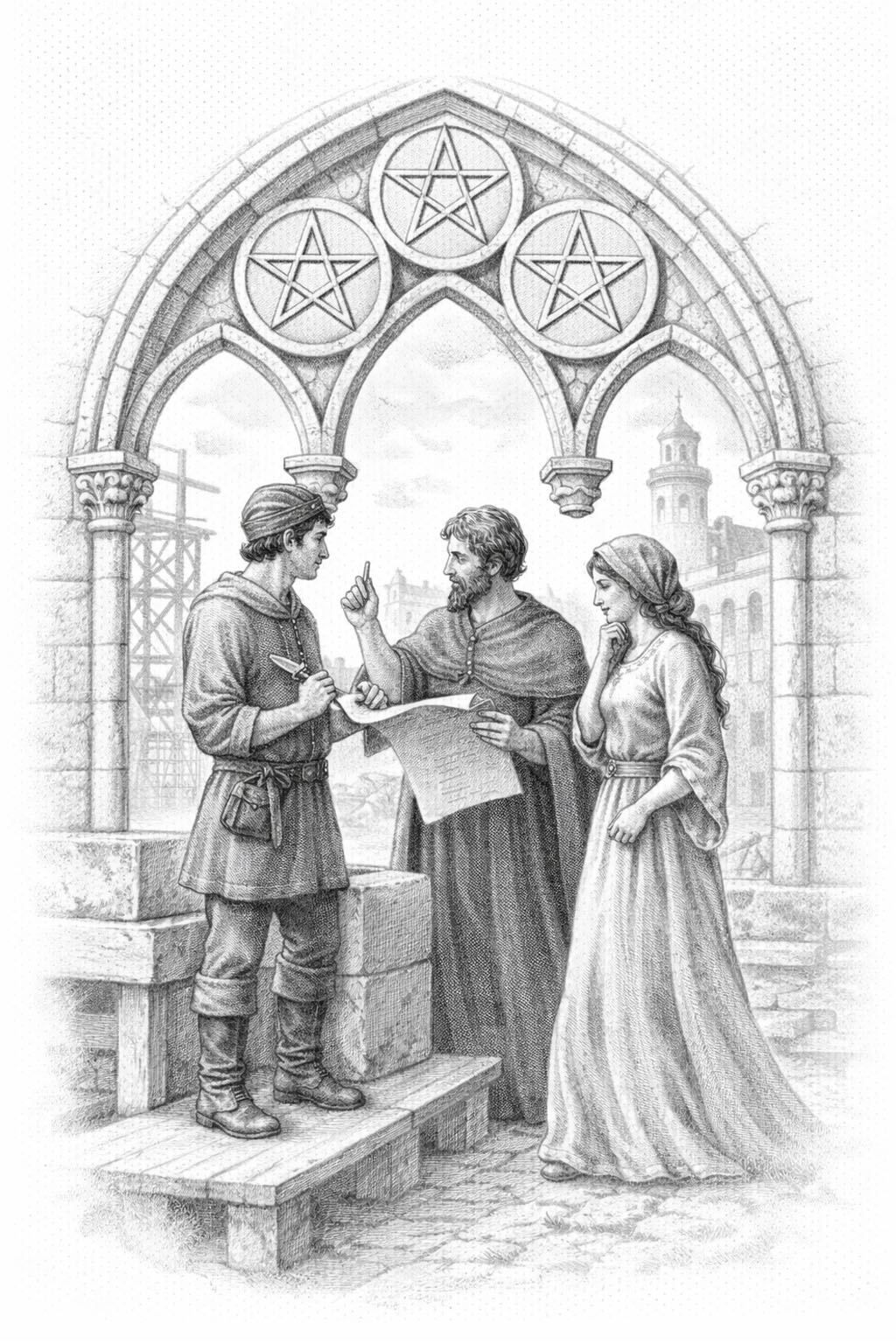 Pentacles Three