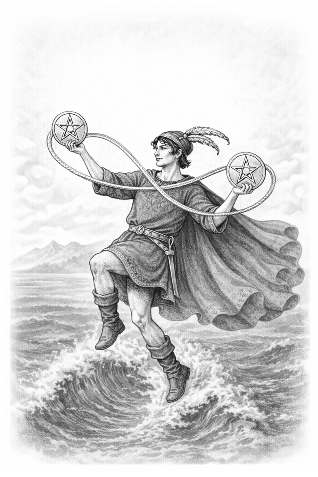 Pentacles Two